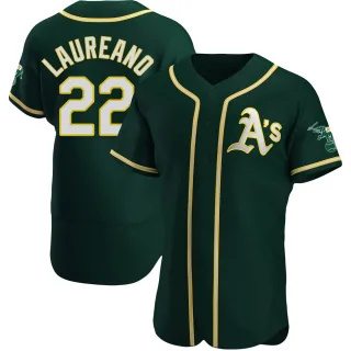 Men's Authentic Green Ramon Laureano Oakland Athletics Alternate Jersey