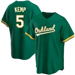 Men's Replica Green Tony Kemp Oakland Athletics Kelly Alternate Jersey