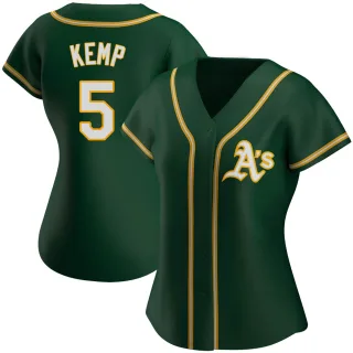 Women's Authentic Green Tony Kemp Oakland Athletics Alternate Jersey
