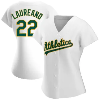 Women's Authentic White Ramon Laureano Oakland Athletics Home Jersey