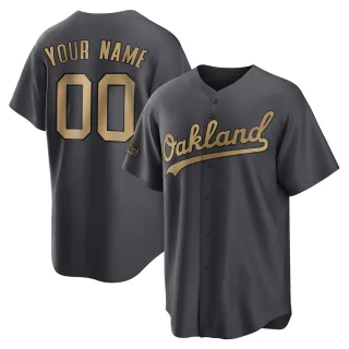 Youth Replica Charcoal Custom Oakland Athletics 2022 All-Star Game Jersey