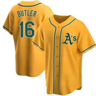 Youth Replica Gold Billy Butler Oakland Athletics Alternate Jersey