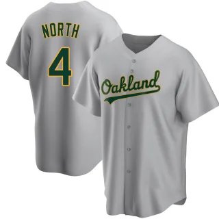 Youth Replica Gray Billy North Oakland Athletics Road Jersey