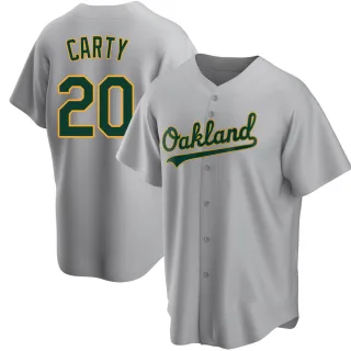 Youth Replica Gray Rico Carty Oakland Athletics Road Jersey