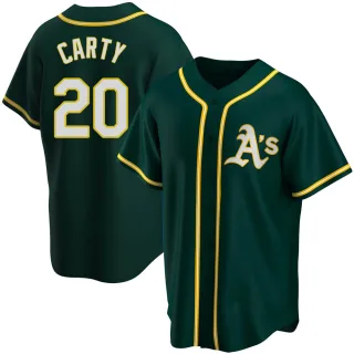 Youth Replica Green Rico Carty Oakland Athletics Alternate Jersey