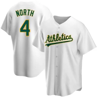 Youth Replica White Billy North Oakland Athletics Home Jersey