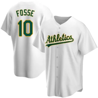 Youth Replica White Ray Fosse Oakland Athletics Home Jersey